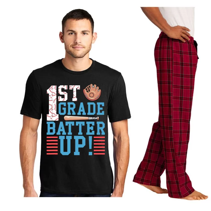 1st Grade Back To School 1st Grade Batter Up Baseball Pajama Set