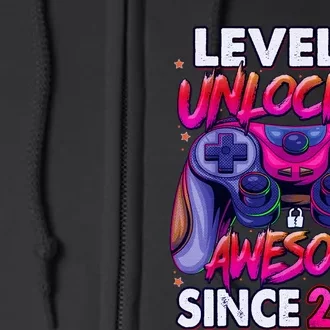 10th Gaming Birthday gift Level 10 Unlocked Awesome Video Game 2013 Birthday Full Zip Hoodie