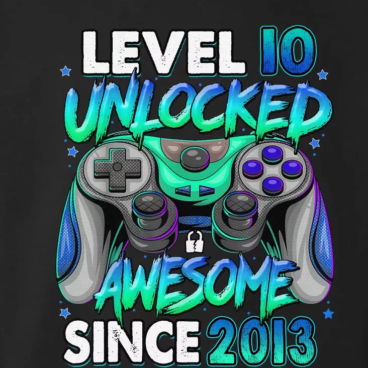 10th Gaming Birthday gift Level 10 Unlocked Awesome Video Game 2013 Birthday Toddler Hoodie