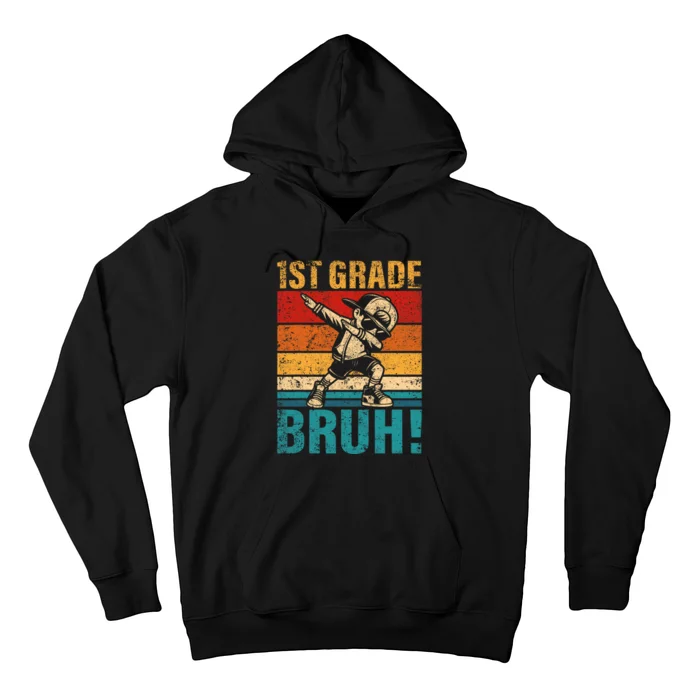 1st Grade Bruh Dabbing Boy First Grade Squad Boy Student Hoodie