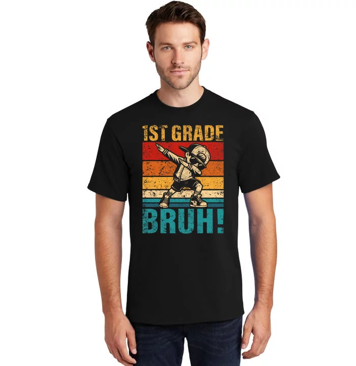 1st Grade Bruh Dabbing Boy First Grade Squad Boy Student Tall T-Shirt