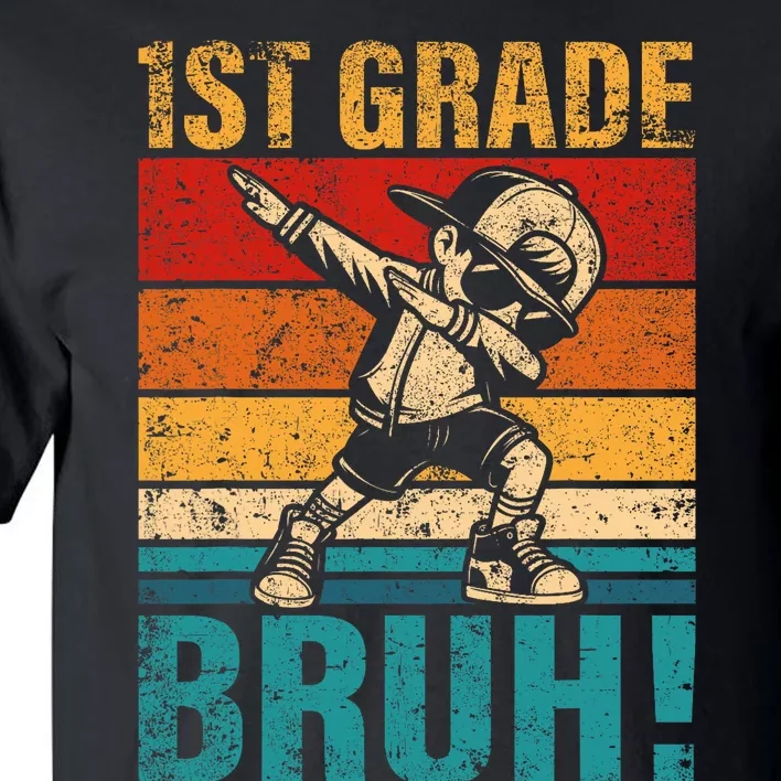 1st Grade Bruh Dabbing Boy First Grade Squad Boy Student Tall T-Shirt