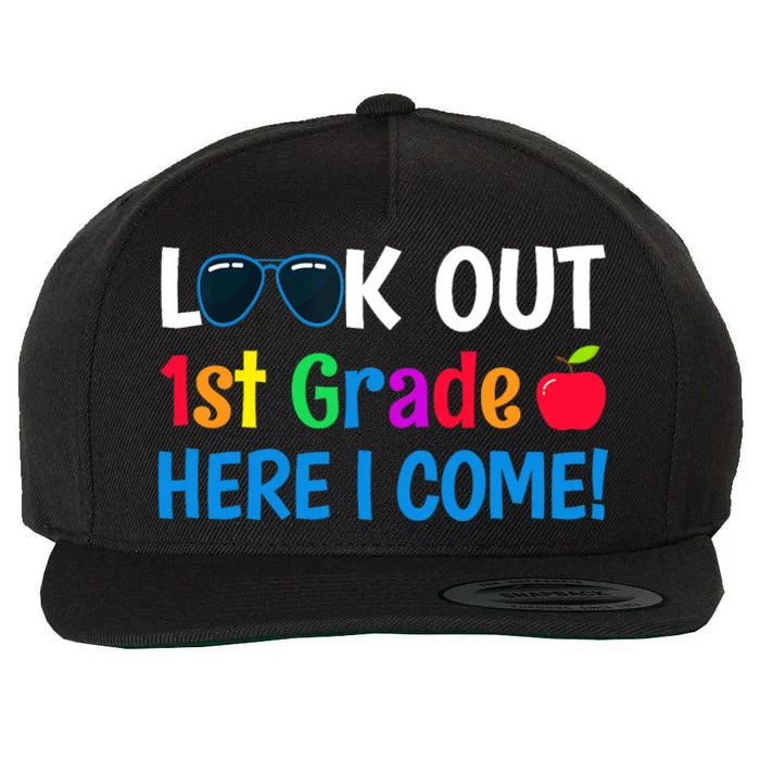 1st Grade Boy Girl Look out 1st Grade Here I Come Wool Snapback Cap