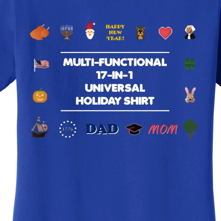 17funny Giftinfunny Gift1 Universal Holiday Pixel Art (V2) Gift Women's T-Shirt