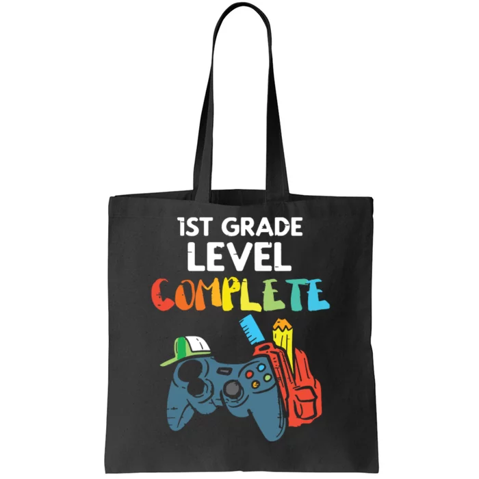 1st Grade Level Complete Gaming Last Day Of School Gamer Tote Bag