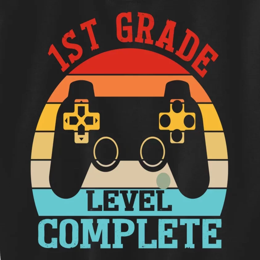 1st Grade Level Complete Last Day Of School Graduation Kids Sweatshirt