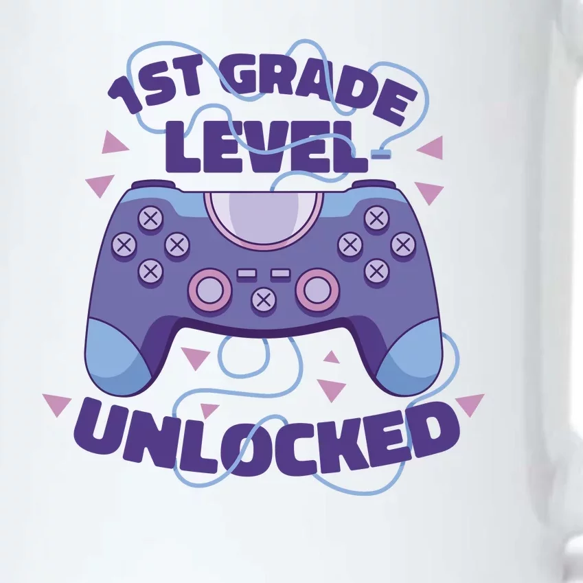 1st Grade Level Unlocked Back To School Gamer Black Color Changing Mug