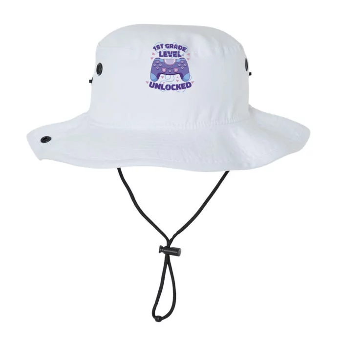 1st Grade Level Unlocked Back To School Gamer Legacy Cool Fit Booney Bucket Hat