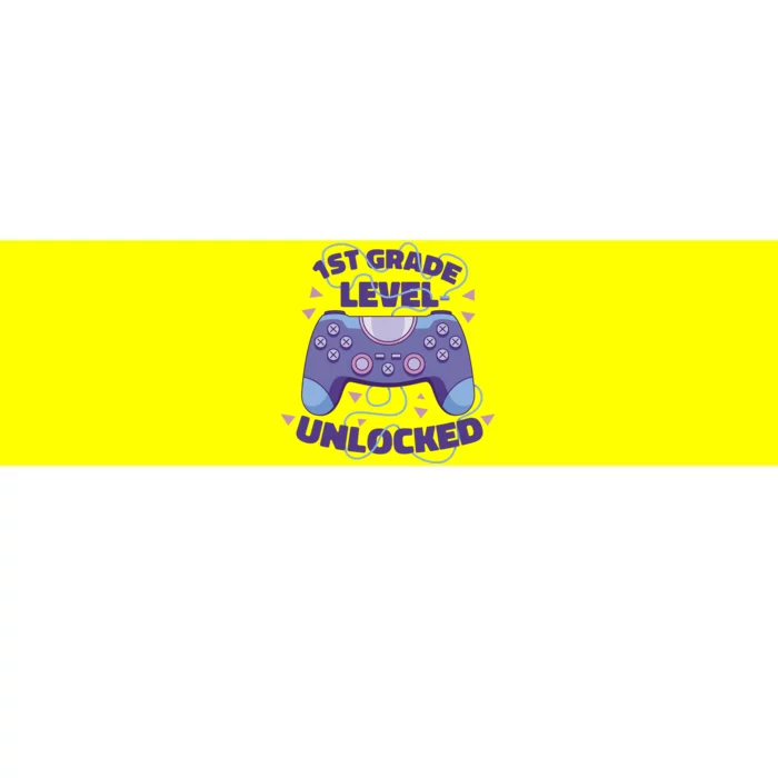 1st Grade Level Unlocked Back To School Gamer Bumper Sticker