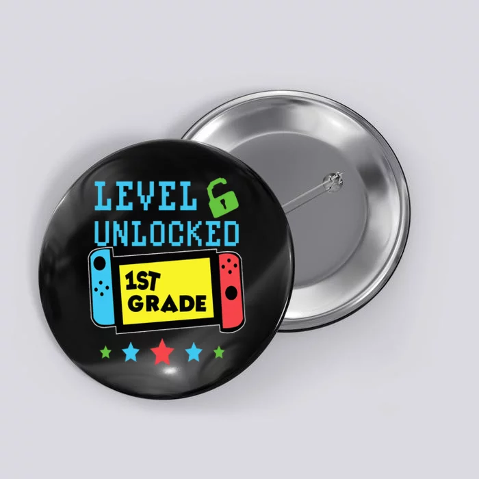 1st Grade Level Unlocked Gamer First Day Of School Button