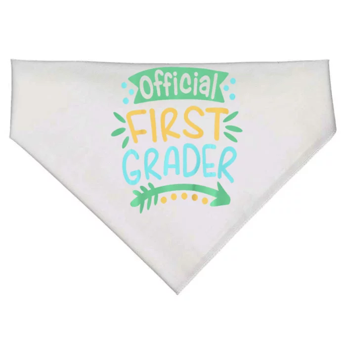 1st Grader Last Day Of School USA-Made Doggie Bandana