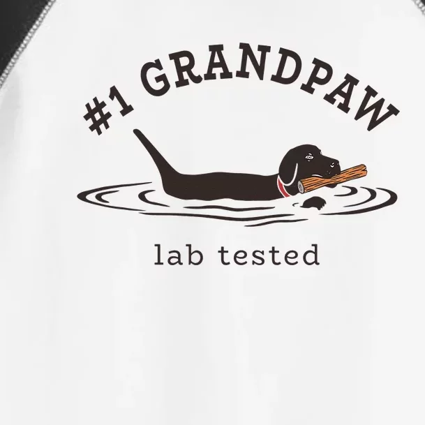 1 Grandpaw Lab Tested Pun Labrador Retriever Grandpa Toddler Fine Jersey T-Shirt