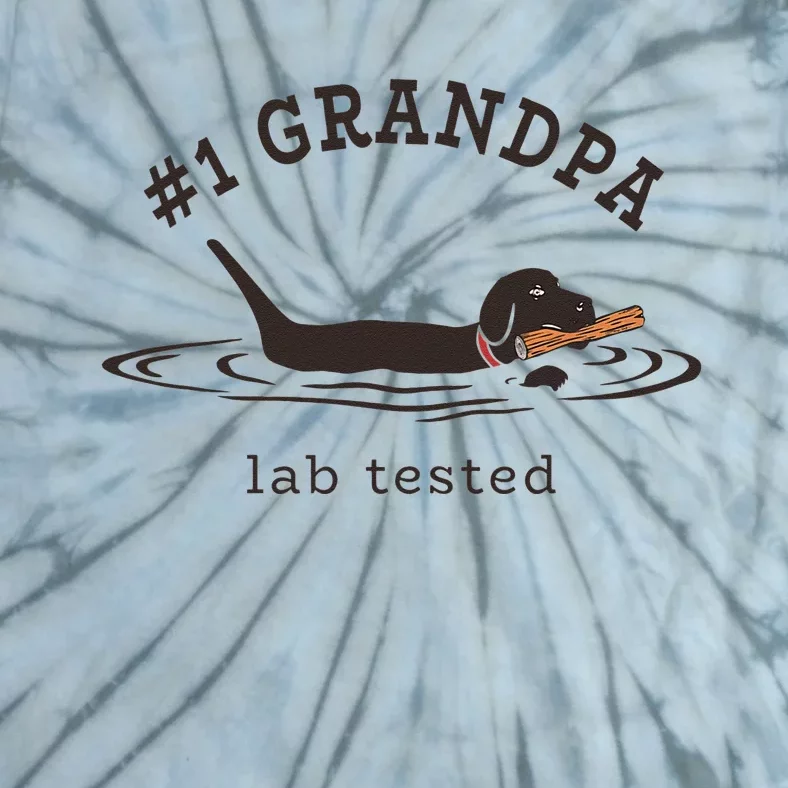 1 Grandpa Lab Tested Pun Labrador Retriever Dog Owner Tie-Dye T-Shirt