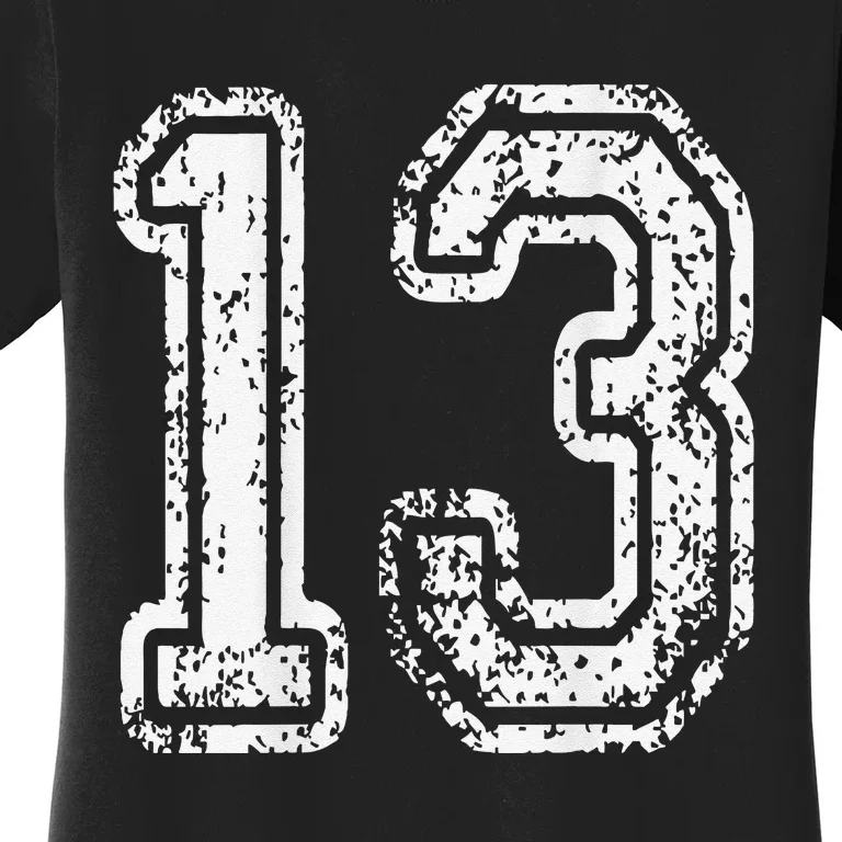 13 Grungy Numbered Sports Women's T-Shirt