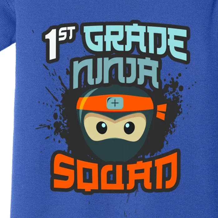 1st Grade Ninja Squad Hero First Day School Surprise Attack Gift Baby Bodysuit