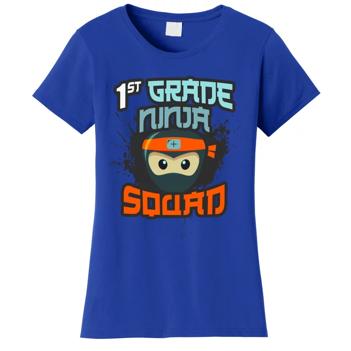 1st Grade Ninja Squad Hero First Day School Surprise Attack Gift Women's T-Shirt