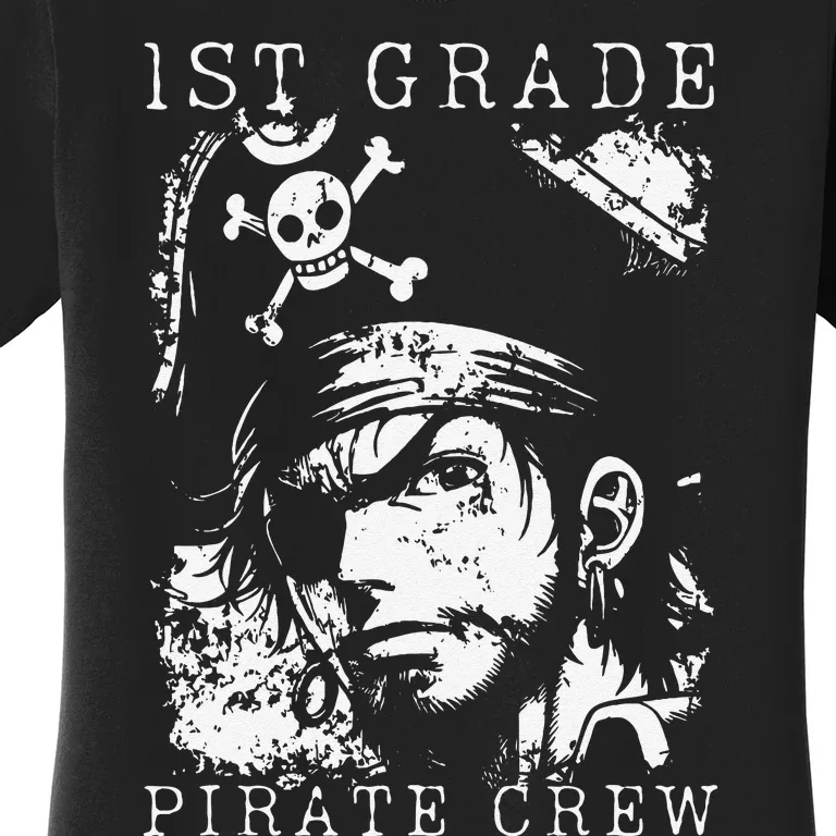 1st Grade Pirate Crew Halloween Student Teacher Women's T-Shirt