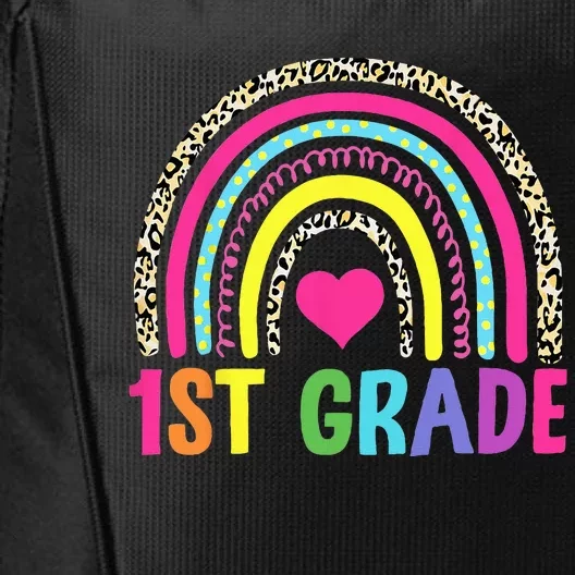 1st Grade Rainbow First Grade Team Teacher City Backpack