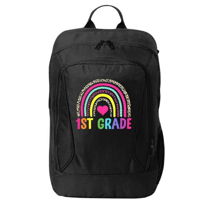 1st Grade Rainbow First Grade Team Teacher City Backpack