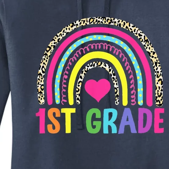 1st Grade Rainbow First Grade Team Teacher Women's Pullover Hoodie