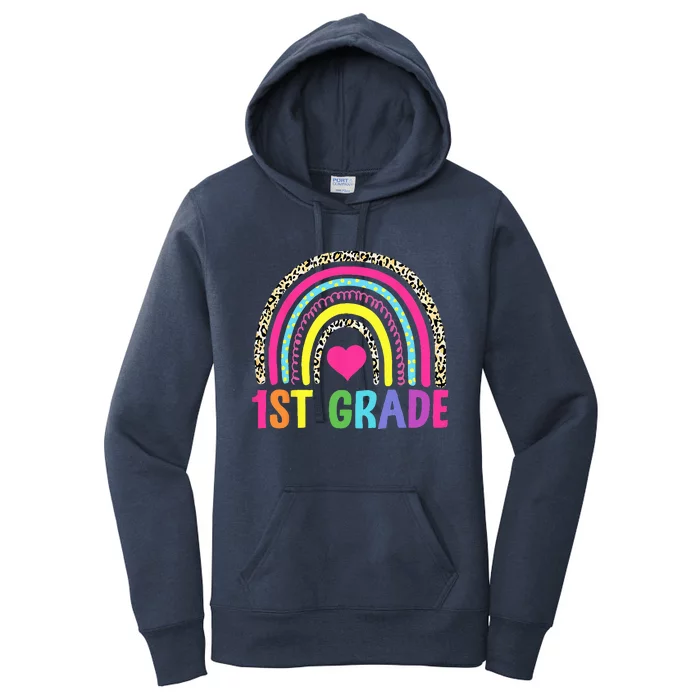 1st Grade Rainbow First Grade Team Teacher Women's Pullover Hoodie