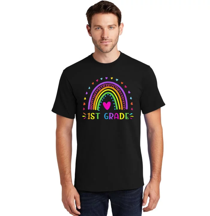 1st Grade Rainbow Teacher Team 1st Grade Squad Tall T-Shirt