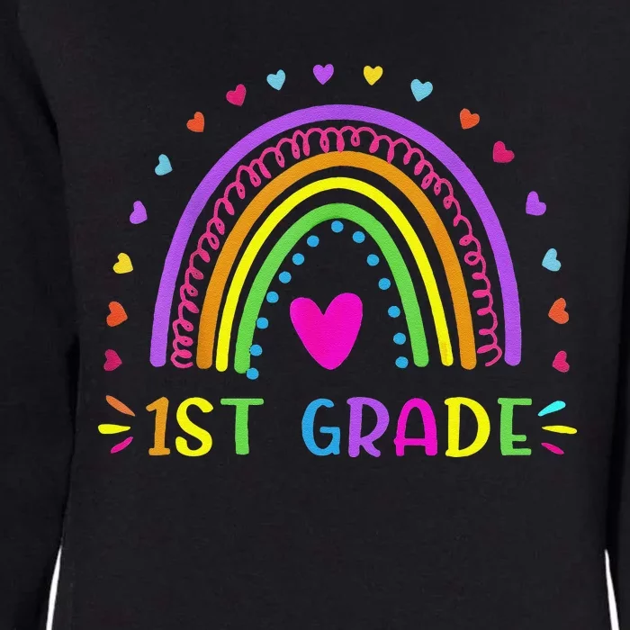 1st Grade Rainbow Teacher Team 1st Grade Squad Womens California Wash Sweatshirt