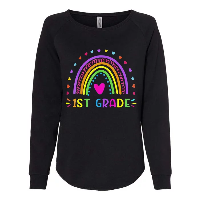 1st Grade Rainbow Teacher Team 1st Grade Squad Womens California Wash Sweatshirt