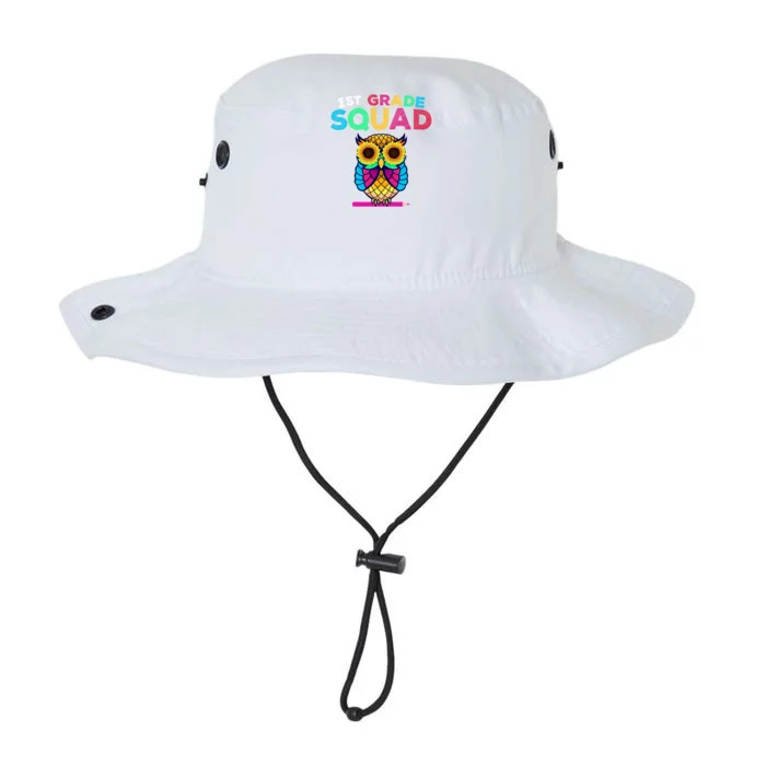 1St Grade Squad Sunflower Owl First Grade Teacher Gift Legacy Cool Fit Booney Bucket Hat