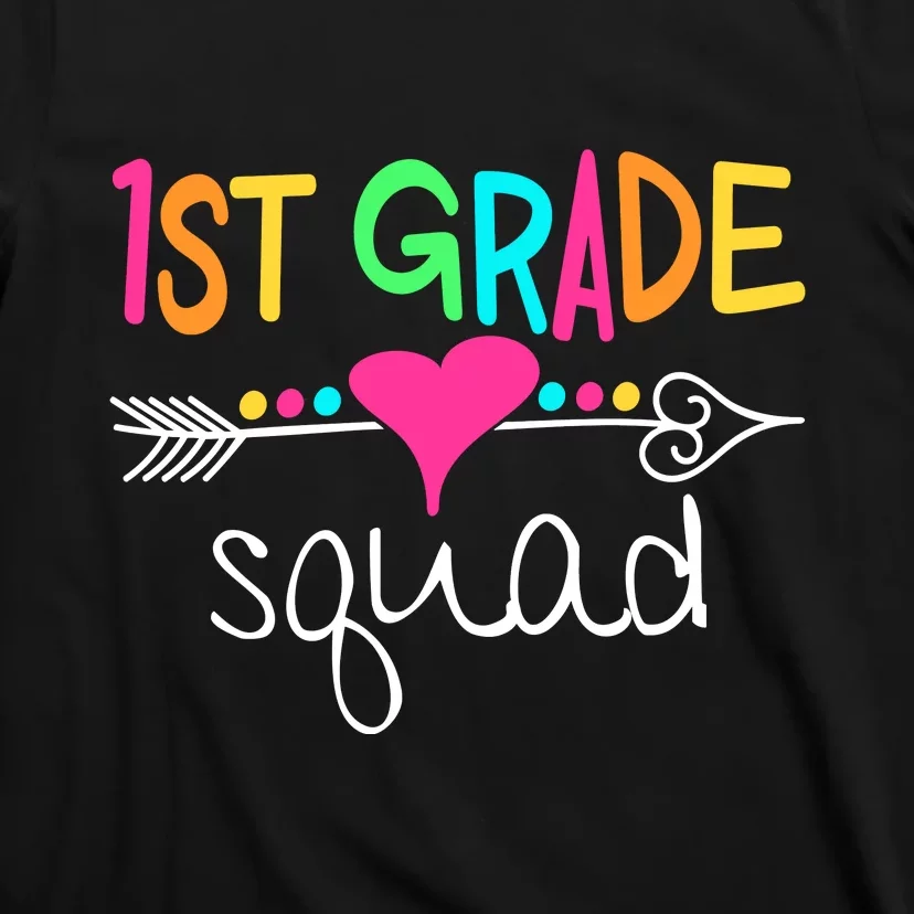 1st Grade Squad First Teacher Student Team Back To School Gift T-Shirt