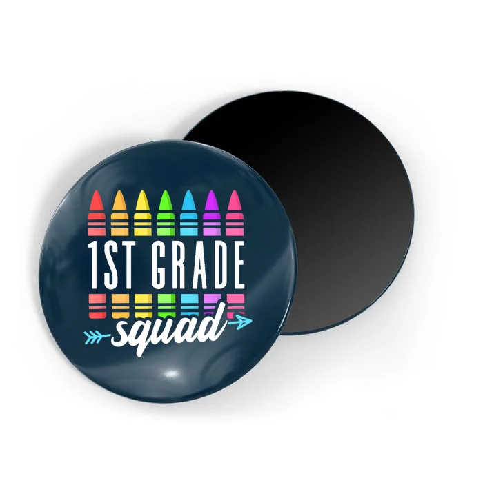 1st Grade Squad Team Crew Back School Graduation Teacher Magnet