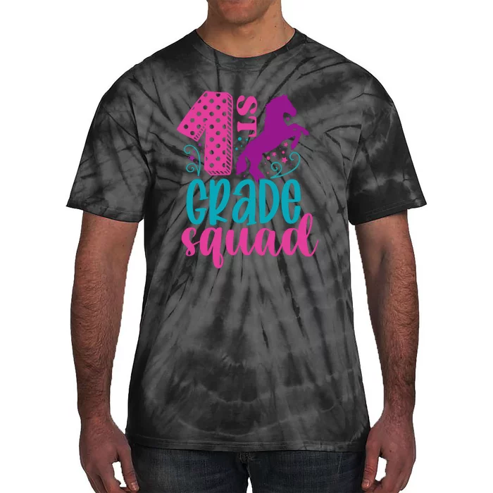 1st Grade Squad Back To School Teacher First Grade Gift Tie-Dye T-Shirt