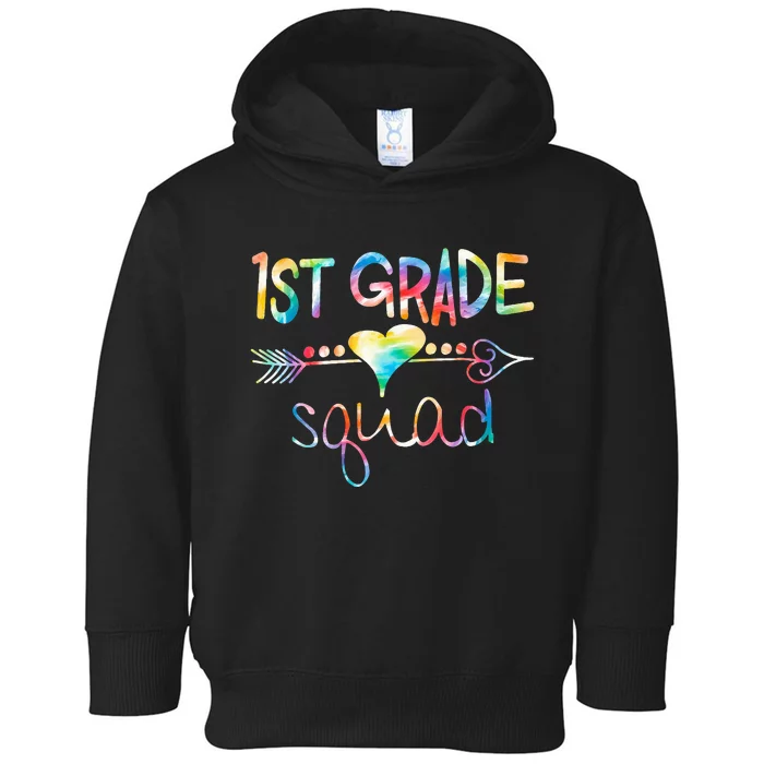 1st Grade Squad First Grade Team Teacher Toddler Hoodie