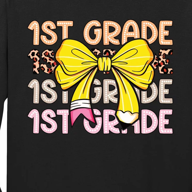 1st Grade Squad First Grade Team 1st Day Of School Tall Long Sleeve T-Shirt