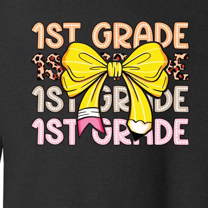 1st Grade Squad First Grade Team 1st Day Of School Toddler Sweatshirt