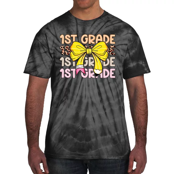 1st Grade Squad First Grade Team 1st Day Of School Tie-Dye T-Shirt