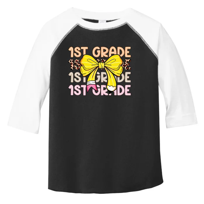 1st Grade Squad First Grade Team 1st Day Of School Toddler Fine Jersey T-Shirt