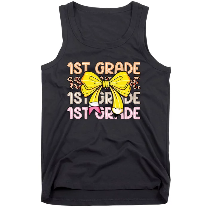 1st Grade Squad First Grade Team 1st Day Of School Tank Top