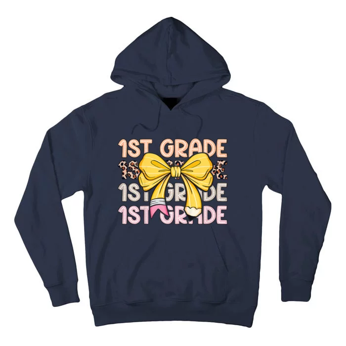 1st Grade Squad First Grade Team 1st Day Of School Tall Hoodie