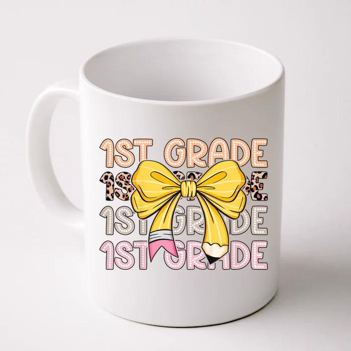 1st Grade Squad First Grade Team 1st Day Of School Front & Back Coffee Mug