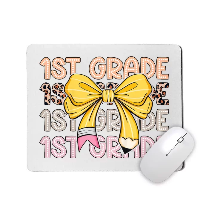 1st Grade Squad First Grade Team 1st Day Of School Mousepad