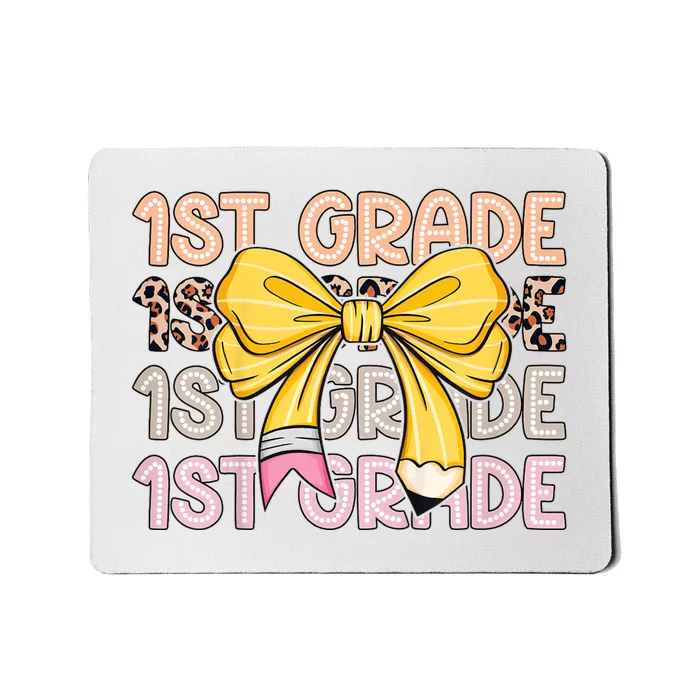 1st Grade Squad First Grade Team 1st Day Of School Mousepad