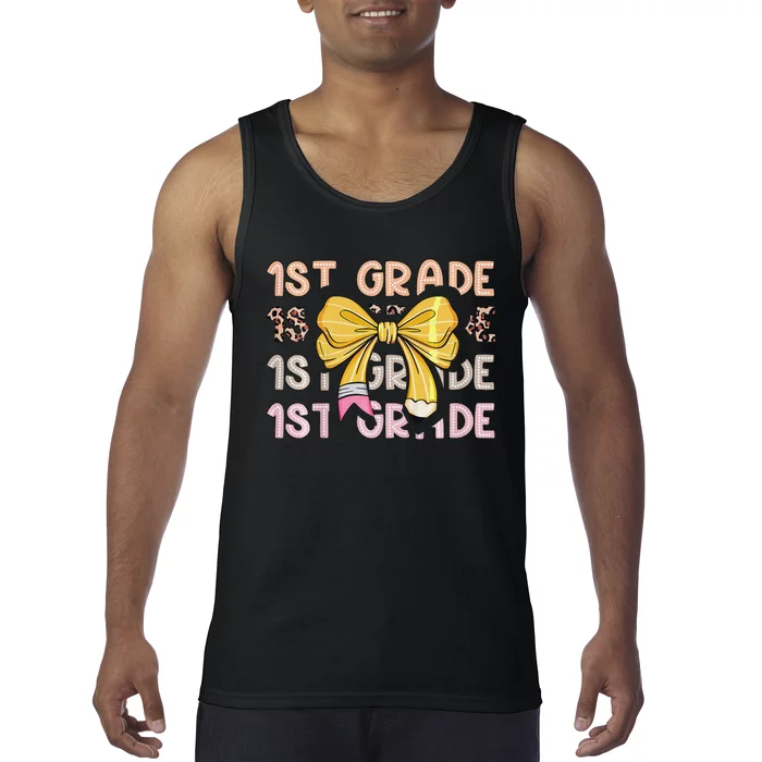 1st Grade Squad First Grade Team 1st Day Of School Gift Tank Top