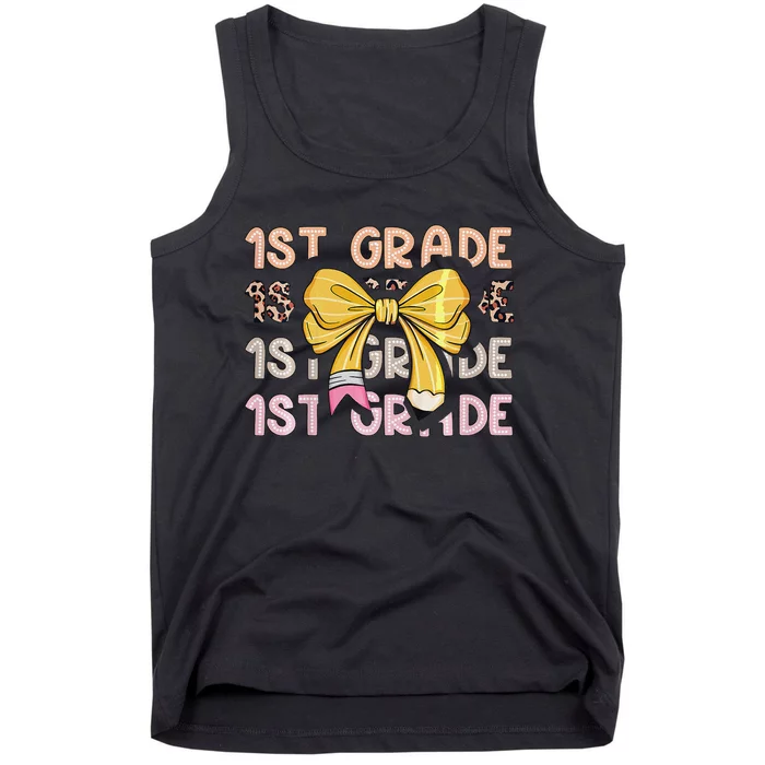 1st Grade Squad First Grade Team 1st Day Of School Gift Tank Top