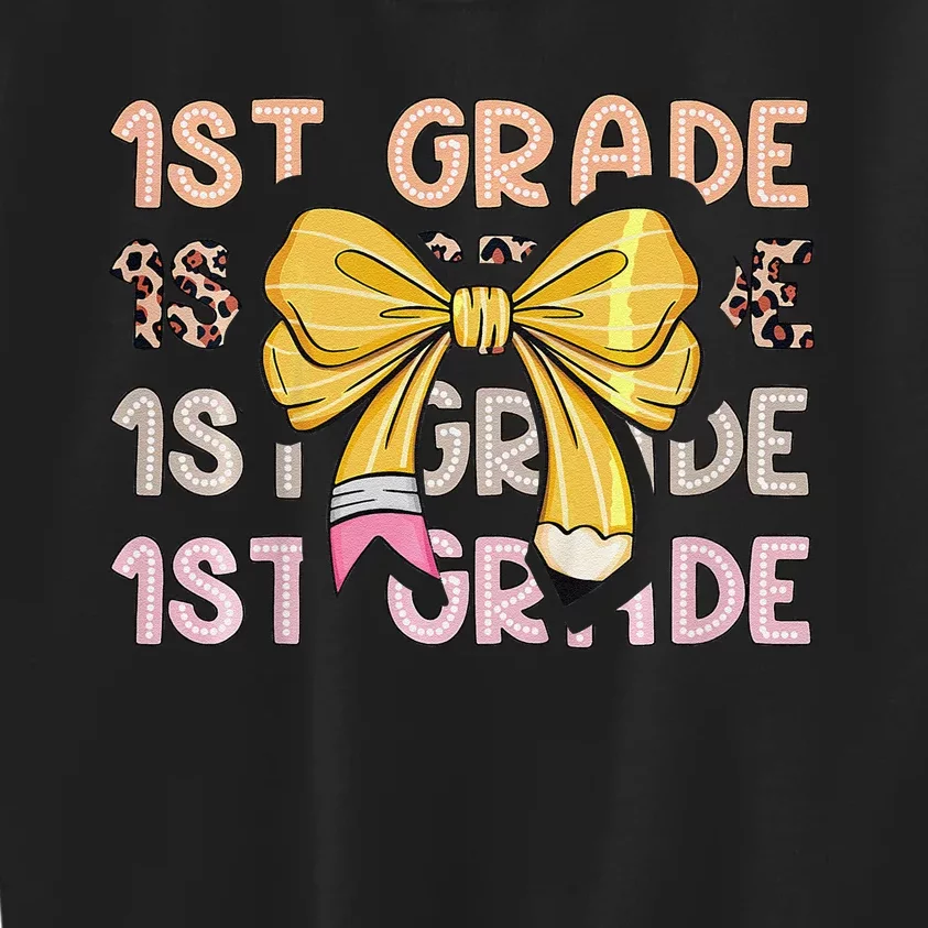 1st Grade Squad First Grade Team 1st Day Of School Gift Kids Sweatshirt