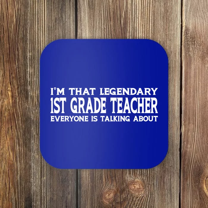 1St Grade Teacher Job Title Employee Funny 1St Grade Teacher Gift Coaster