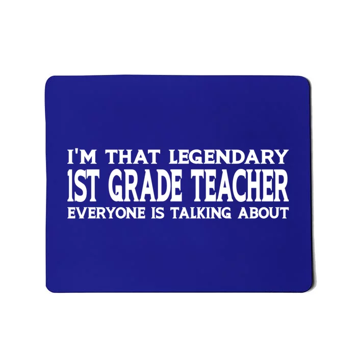 1St Grade Teacher Job Title Employee Funny 1St Grade Teacher Gift Mousepad