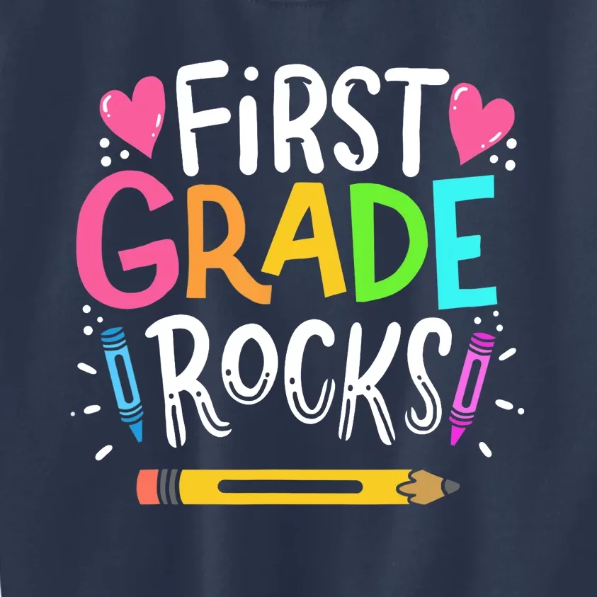 1st Grade Teacher Gift Kids Sweatshirt