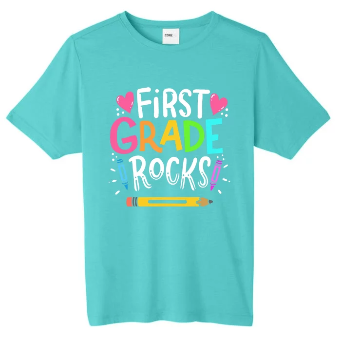 1st Grade Teacher Gift ChromaSoft Performance T-Shirt