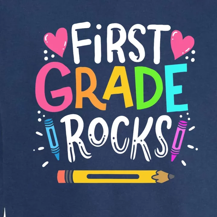 1st Grade Teacher Gift Garment-Dyed Sweatshirt